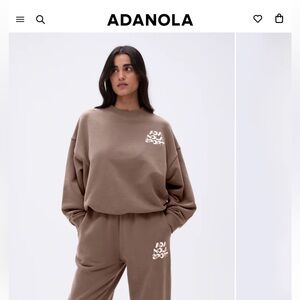 Retro Relaxed Sweatshirt - Pebble Brown/Marshmallow White